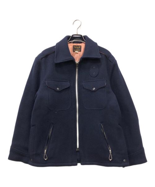 STYLE EYES（スタイルアイズ）STYLE EYES (スタイルアイズ) メルトンジャケット ネイビー サイズ:Lの古着・服飾アイテム