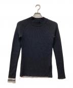 Y'sワイズ）の古着「長袖ハイネックリブニット」｜ブラック