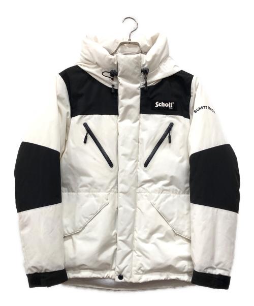 Schott（ショット）Schott (ショット) フードダウンジャケット ホワイト サイズ:Mの古着・服飾アイテム