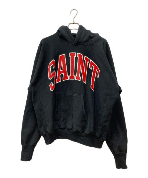 SAINT MICHAEL（セントマイケル）SAINT MICHAEL (セントマイケル) HOODIE ARCH SAINT ブラック サイズ:XLの古着・服飾アイテム