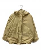 Spick and Spanスピック＆スパン）の古着「撥水フーデッドダウンハーフコート」｜ベージュ