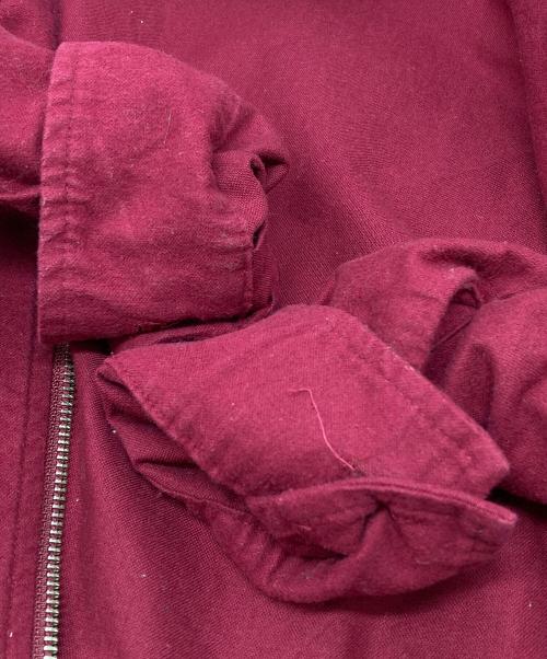 SUPREME（シュプリーム）Supreme (シュプリーム) solid flannel zip up shirt(ソリッド　フランネル　ジップ　アップ　シャツ) レッド サイズ:Sの古着・服飾アイテム