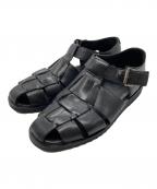 PARABOOTパラブーツ）の古着「PACIFIC グルカサンダル」｜ブラック