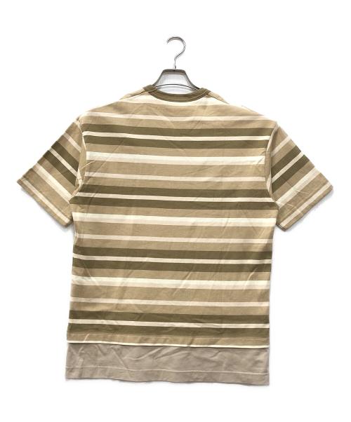 COMME des GARCONS HOMME（コムデギャルソン オム）COMME des GARCONS HOMME (コムデギャルソン オム) マルチボーダーTシャツ ベージュ サイズ:Sの古着・服飾アイテム