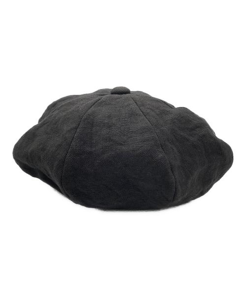 beauty:beast（ビューティービースト）beauty:beast (ビューティービースト) リネンキャスケット ブラック サイズ:下記参照 未使用品の古着・服飾アイテム