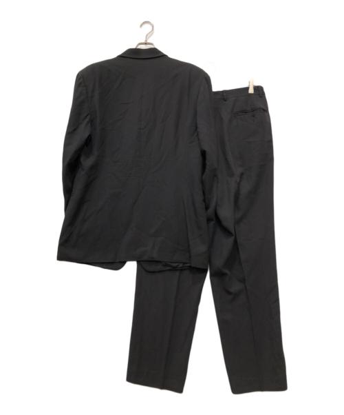 EMPORIO ARMANI（エンポリオ アルマーニ）EMPORIO ARMANI (エンポリオ アルマーニ) サマーウールセットアップスーツ ブラック サイズ:52の古着・服飾アイテム