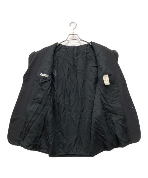 EMPORIO ARMANI（エンポリオ アルマーニ）EMPORIO ARMANI (エンポリオ アルマーニ) サマーウールセットアップスーツ ブラック サイズ:52の古着・服飾アイテム