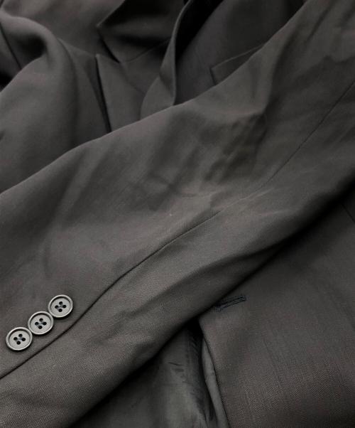 EMPORIO ARMANI（エンポリオ アルマーニ）EMPORIO ARMANI (エンポリオ アルマーニ) サマーウールセットアップスーツ ブラック サイズ:52の古着・服飾アイテム