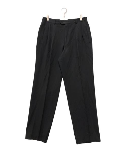 EMPORIO ARMANI（エンポリオ アルマーニ）EMPORIO ARMANI (エンポリオ アルマーニ) サマーウールセットアップスーツ ブラック サイズ:52の古着・服飾アイテム