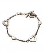 TIFFANY & Co.ティファニー アンド コー）の古着「オープンハート5Pブレスレット」｜シルバー