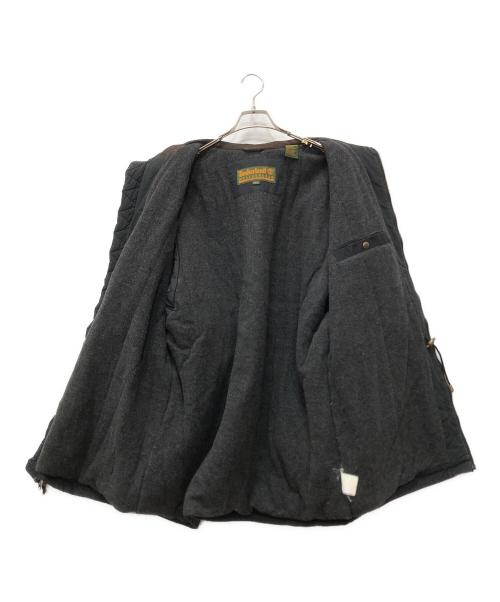 Timberland（ティンバーランド）Timberland (ティンバーランド) 襟レザーハンティングジャケット ブラック サイズ:XLの古着・服飾アイテム