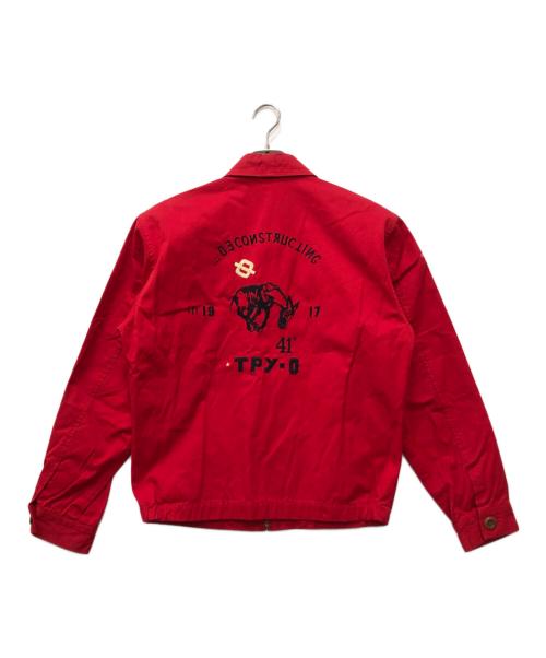 PAUL SMITH（ポールスミス）Paul Smith (ポールスミス) 刺繍ブルゾン レッド サイズ:Lの古着・服飾アイテム