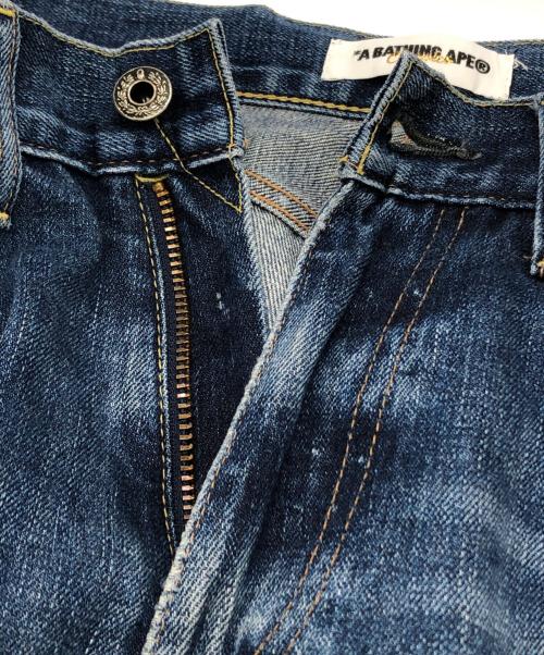 A BATHING APE（ア ベイシング エイプ）A BATHING APE (ア ベイシング エイプ) デニムパンツ インディゴ サイズ:Lの古着・服飾アイテム