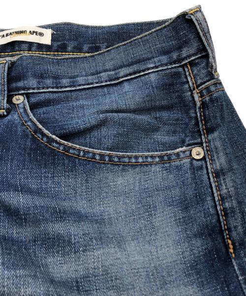 A BATHING APE（ア ベイシング エイプ）A BATHING APE (ア ベイシング エイプ) デニムパンツ インディゴ サイズ:Lの古着・服飾アイテム