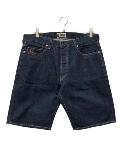 A BATHING APE（ア ベイシング エイプ）A BATHING APE (ア ベイシング エイプ) ハーフデニムパンツ インディゴ サイズ:Lの古着・服飾アイテム