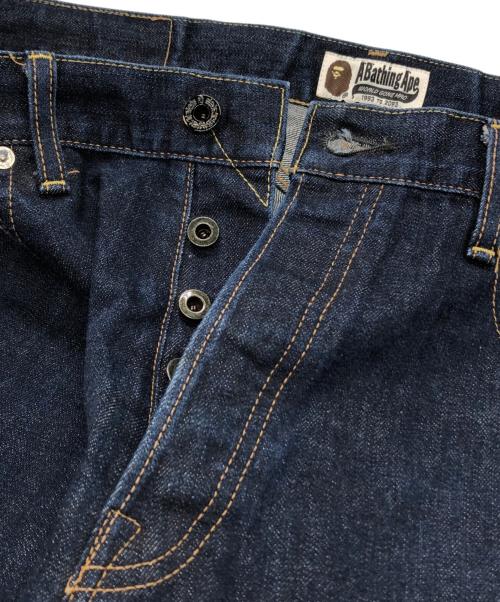 A BATHING APE（ア ベイシング エイプ）A BATHING APE (ア ベイシング エイプ) ハーフデニムパンツ インディゴ サイズ:Lの古着・服飾アイテム