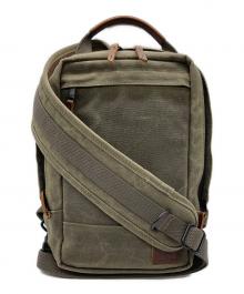 Nut Sac（ナットサック）の古着「ワックスキャンバスバッグ」｜グリーン