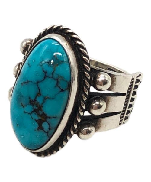 DARRELL CADMAN（ダレル キャドマン）DARRELL CADMAN (ダレル キャドマン) スタンプワークターコイズリング シルバー サイズ:10号の古着・服飾アイテム