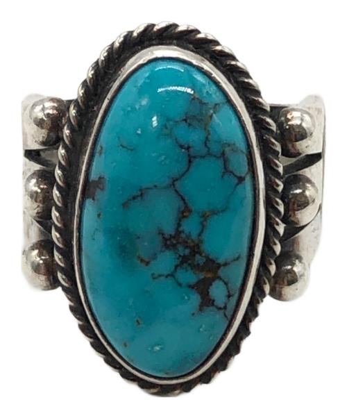 DARRELL CADMAN（ダレル キャドマン）DARRELL CADMAN (ダレル キャドマン) スタンプワークターコイズリング シルバー サイズ:10号の古着・服飾アイテム