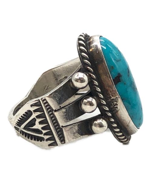 DARRELL CADMAN（ダレル キャドマン）DARRELL CADMAN (ダレル キャドマン) スタンプワークターコイズリング シルバー サイズ:10号の古着・服飾アイテム