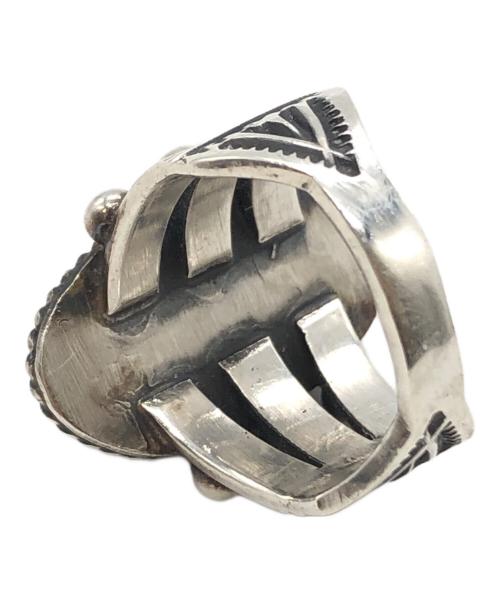 DARRELL CADMAN（ダレル キャドマン）DARRELL CADMAN (ダレル キャドマン) スタンプワークターコイズリング シルバー サイズ:10号の古着・服飾アイテム