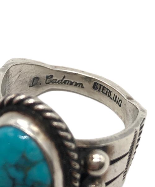 DARRELL CADMAN（ダレル キャドマン）DARRELL CADMAN (ダレル キャドマン) スタンプワークターコイズリング シルバー サイズ:10号の古着・服飾アイテム