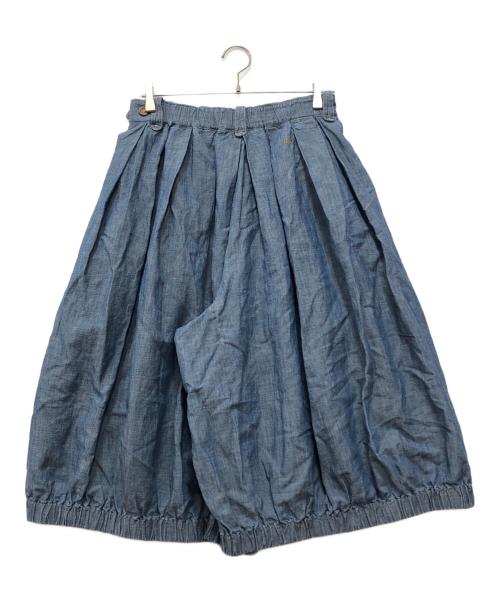 45R（フォーティファイブ・アール）45R (フォーティファイブ・アール) 綿麻瑠璃ダンガリーのブルマパンツ インディゴ サイズ:2 未使用品の古着・服飾アイテム