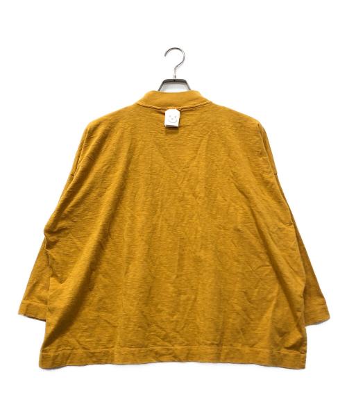 45R（フォーティファイブ・アール）45R (フォーティファイブ・アール) 天竺のヨックネックビッグスリットTシャツ イエロー サイズ:00 未使用品の古着・服飾アイテム