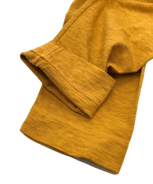 45R（フォーティファイブ・アール）45R (フォーティファイブ・アール) 天竺のヨックネックビッグスリットTシャツ イエロー サイズ:00 未使用品の古着・服飾アイテム