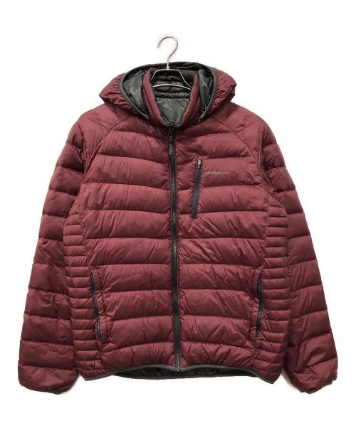 Eddie Bauer（エディーバウアー）Eddie Bauer (エディーバウアー) power goose down jacket レッド サイズ:Mの古着・服飾アイテム