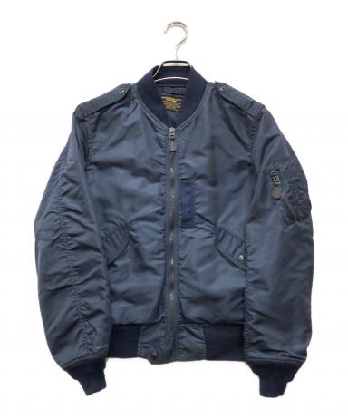 【希少レアモデル×L-2A】AVIREX フライトジャケット M 短丈 ネイビー 中古・古着通販】AVIREX (アヴィレックス) L-2Aフライトジャケット