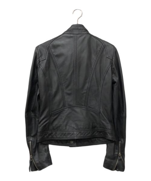 Haruf（ハルフ）Haruf (ハルフ) ラムレザーレザージャケット ブラック サイズ:36の古着・服飾アイテム