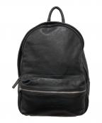 GAVAZZENIガヴァッツェーニ）の古着「レザーリュック」｜ブラック