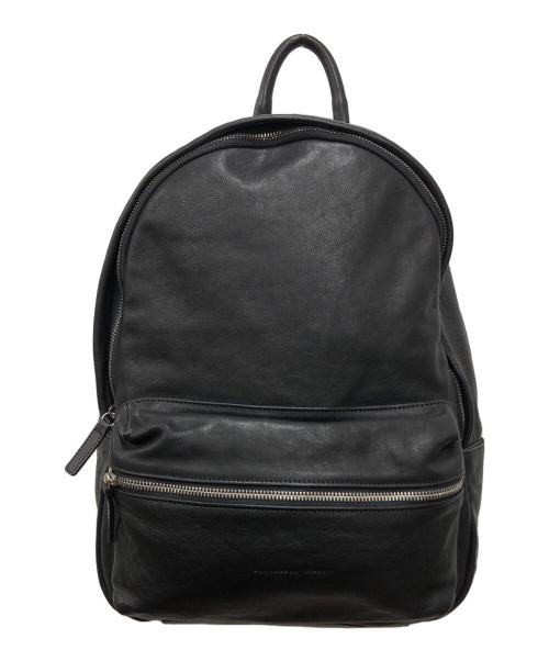 GAVAZZENI（ガヴァッツェーニ）GAVAZZENI (ガヴァッツェーニ) レザーリュック ブラック サイズ:下記参照の古着・服飾アイテム