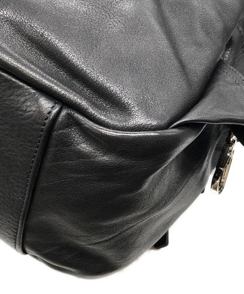 GAVAZZENI（ガヴァッツェーニ）GAVAZZENI (ガヴァッツェーニ) レザーリュック ブラック サイズ:下記参照の古着・服飾アイテム