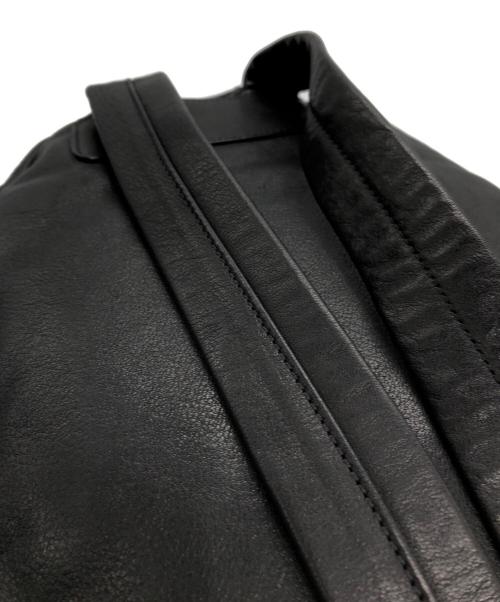 GAVAZZENI（ガヴァッツェーニ）GAVAZZENI (ガヴァッツェーニ) レザーリュック ブラック サイズ:下記参照の古着・服飾アイテム