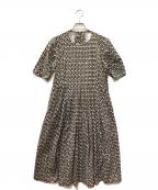 'S Max Maraエスマックスマーラ）の古着「総柄ブラウスワンピース」｜ブラウン