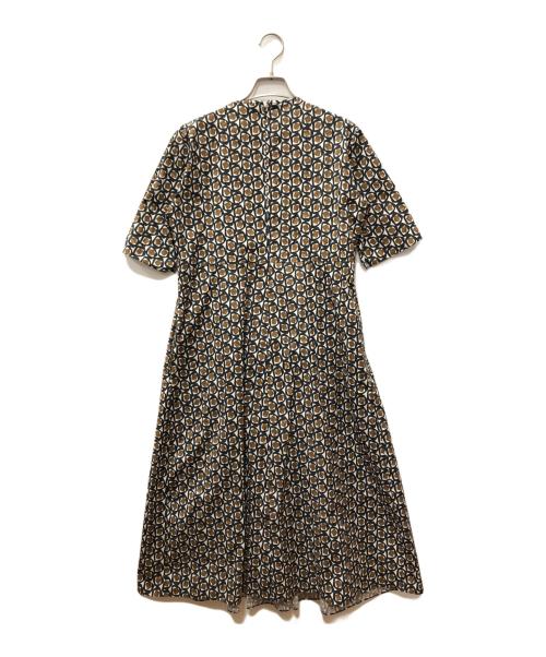 'S Max Mara（エスマックスマーラ）'S Max Mara (エスマックスマーラ) 総柄ブラウスワンピース ブラウン サイズ:38の古着・服飾アイテム