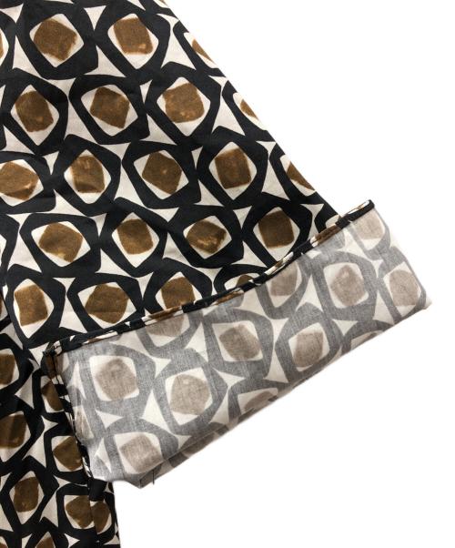 'S Max Mara（エスマックスマーラ）'S Max Mara (エスマックスマーラ) 総柄ブラウスワンピース ブラウン サイズ:38の古着・服飾アイテム