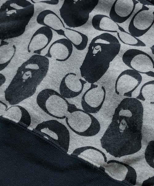 A BATHING APE（ア ベイシング エイプ）A BATHING APE (ア ベイシング エイプ) COACH (コーチ) シグネチャープルオーバーパーカー ネイビー サイズ:Lの古着・服飾アイテム