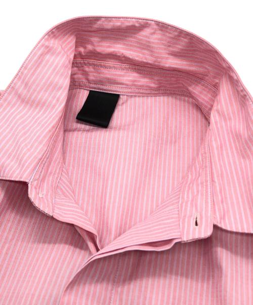 N.HOOLYWOOD（エヌ ハリウッド）N.HOOLYWOOD (エヌ ハリウッド) ストライプシャツ ピンク サイズ:40の古着・服飾アイテム