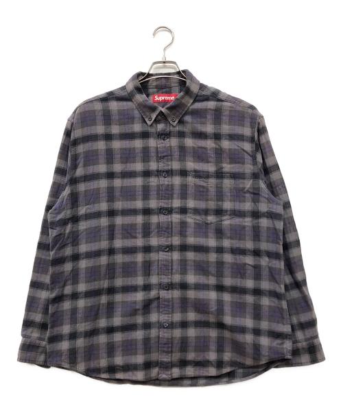 SUPREME（シュプリーム）Supreme (シュプリーム) 24SS Plaid Flannel Shirt パープル サイズ:Lの古着・服飾アイテム