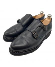 PARABOOT（パラブーツ）の古着「ダブルモンクストラップシューズ」｜ブラック