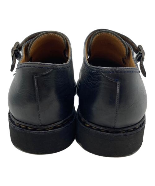 PARABOOT（パラブーツ）PARABOOT (パラブーツ) ダブルモンクストラップシューズ ブラック サイズ:9の古着・服飾アイテム
