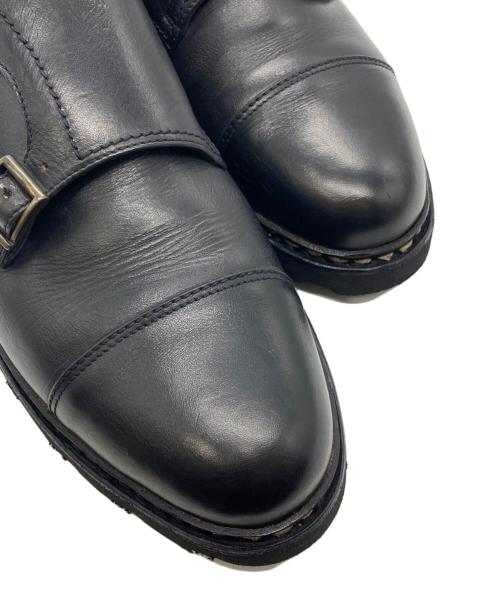 PARABOOT（パラブーツ）PARABOOT (パラブーツ) ダブルモンクストラップシューズ ブラック サイズ:9の古着・服飾アイテム