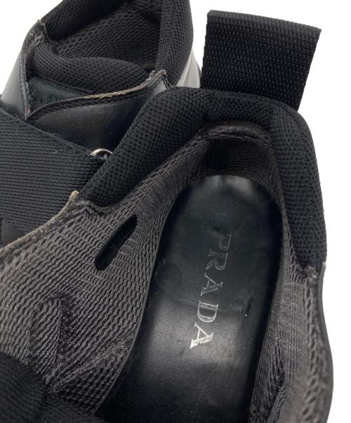 PRADA（プラダ）PRADA (プラダ) ベルクロシューズ ブラック サイズ:37の古着・服飾アイテム