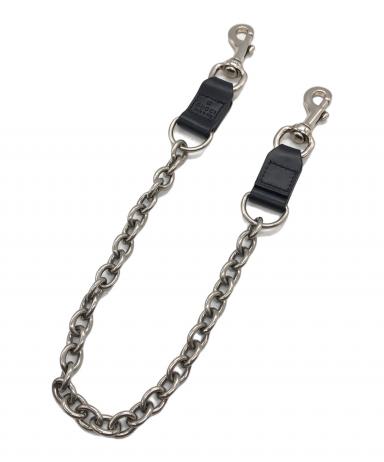 閉店セール！グッチ　GUCCI　レザー　ウォレットチェーン 中古・古着通販】GUCCI (グッチ) レザーウォレットチェーン シルバー