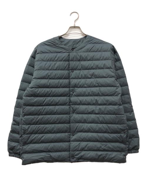 NANGA（ナンガ）NANGA (ナンガ) URBAN RESEARCH DOORS (アーバンリサーチドアーズ) REVERSIBLE DOWN JACKET グリーン サイズ:Lの古着・服飾アイテム