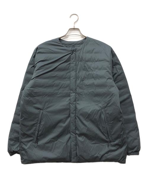 NANGA（ナンガ）NANGA (ナンガ) URBAN RESEARCH DOORS (アーバンリサーチドアーズ) REVERSIBLE DOWN JACKET グリーン サイズ:Lの古着・服飾アイテム