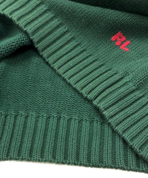 POLO RALPH LAUREN（ポロ・ラルフローレン）POLO RALPH LAUREN (ポロ・ラルフローレン) 星条旗ニット グリーン サイズ:XLの古着・服飾アイテム